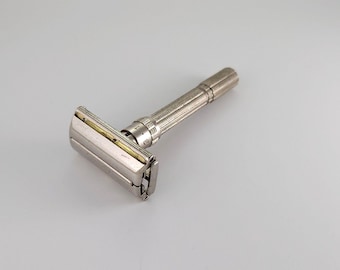 BROKEN Gillette Slim Adjustable H3 1962 Cleaned Vintage Double Edge Safety Razor