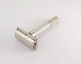 Gillette Slim Adjustable J2 1964 Cleaned Vintage Double Edge Safety Razor