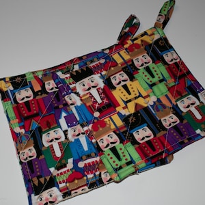 Quilted Nutcracker Pot Holders Christmas Potholders/Trivets.  Potholders set of 2