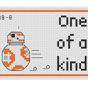 BB-8 One of a Kind Cross Stitch Pattern