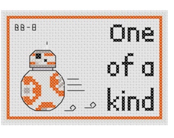 BB-8 One of a Kind Cross Stitch Pattern