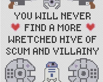 Star Wars Inspired Villainy Sampler Pattern