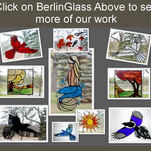 Rainbow Trout Stained Glass, Gifts for Men, Wildlife Art, Glass Art, Stained Glass Fish image 5