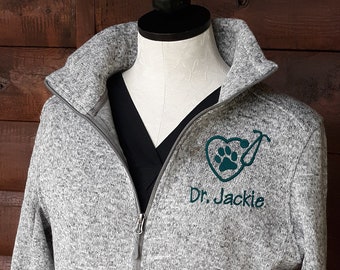 Ladies Vet Jacket, Veterinarian Jacket, DVM Jacket, Veterinary Office Apparel, Vet Tech Jacket, Vet Assistant Jacket, DVM Graduation Gift