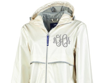 rose gold rain jacket