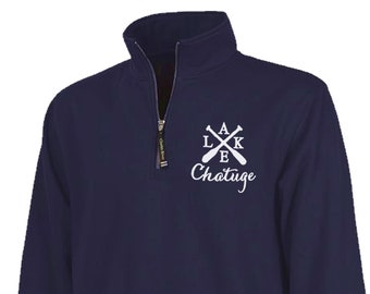 Youth Custom Lake Quarter Zip Pullover: Embroidered Child Size Sweatshirt