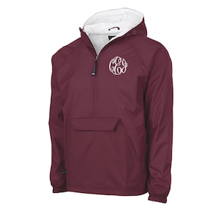Monogrammed Windbreaker Jacket: Flannel Lined, Water Resistant
