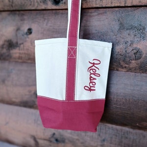 Personalized 2 Bottle Wine Tote Bag Double Bottle Wine Carrier Bridesmaid Gift Wine Caddy Canvas Wine Bag Custom Name Wine Lover Gift Etsy