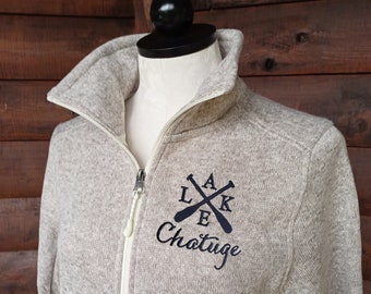 Ladies Lake Jacket, Jacket embroidered with any lake name