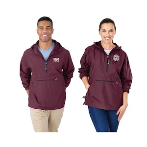 Monogrammed Windbreaker Jacket: Personalized Unisex Pullover