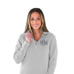quilted quarter zip with monogram, monogrammed quilted quarter zip, franconia Charles River Apparel Quarter Zip personalized, trending sweatshirt, quilted pullover,
