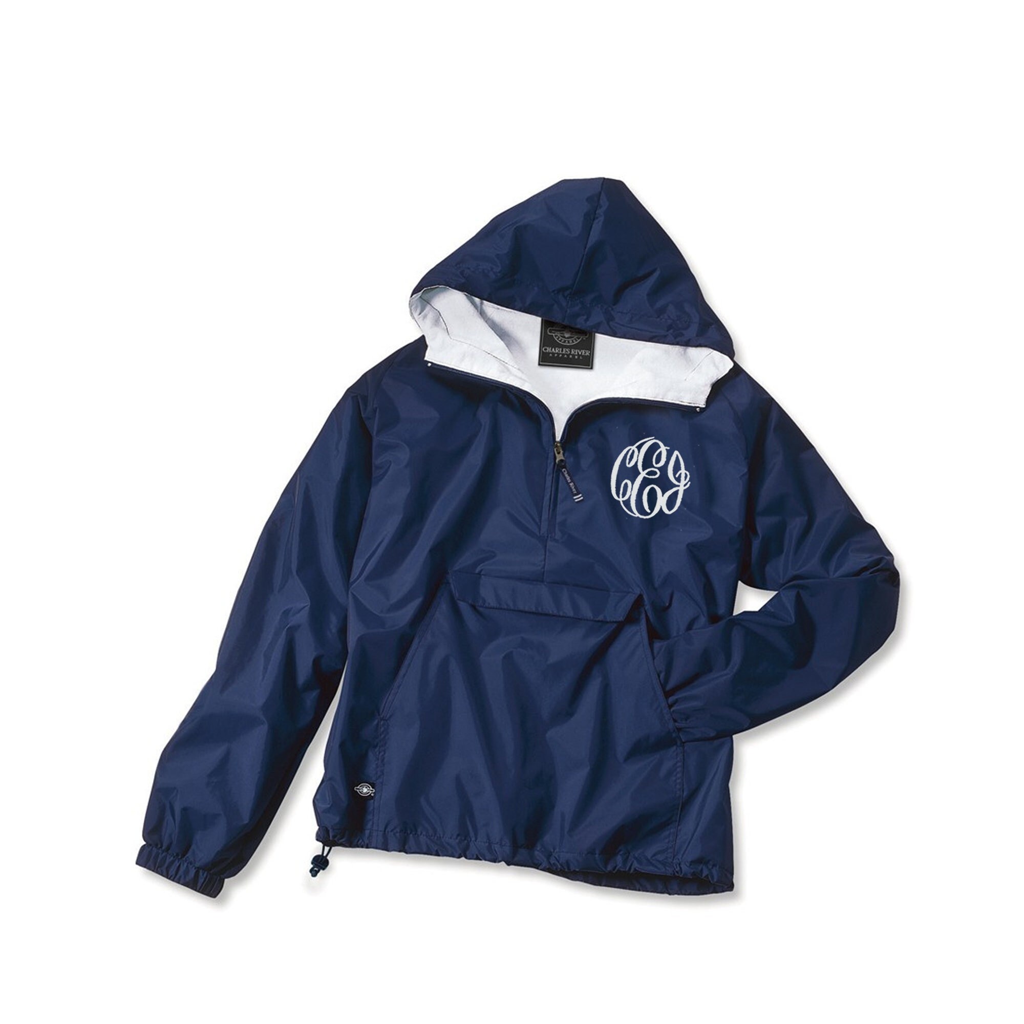 Monogram Windbreaker Jacket - Personalized Waterproof Rain Jacket,  Monogrammed Windbreaker, Womens Spring Jack…