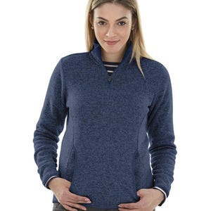 Embroidered Horse Quarter Zip Pullover: Ladies Equestrian Sweater Apparel image 11