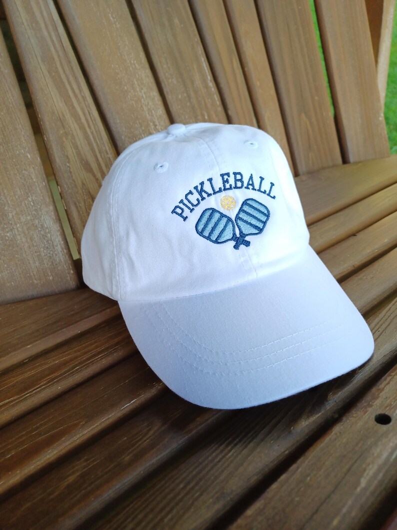 Embroidered Pickleball Hat: Personalized Cotton Twill Dad Cap Pickleball Social Club image 18