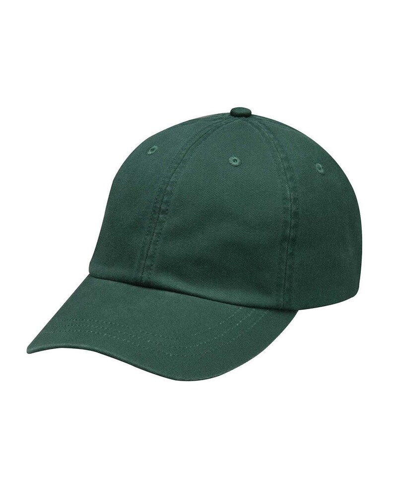 May include: A solid dark green baseball cap with a curved brim. The cap has a six-panel design with a button on top. The fabric appears to be a durable cotton or similar material, suitable for casual wear.