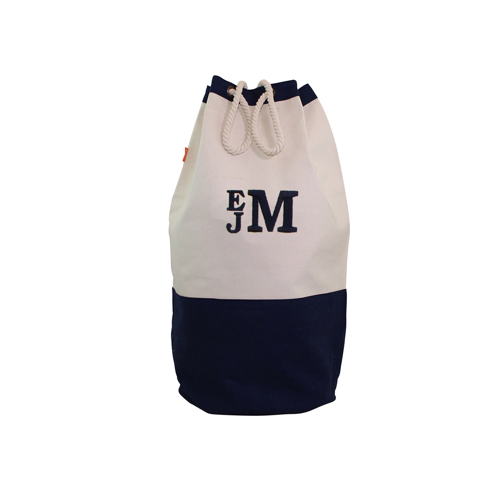 Gray Dorm Laundry Bag Personalized Monogram Laundry Bag Navy Etsy