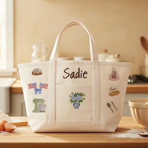 Make It Your Own Analog Hobby Icon Tote: Embroidered Favorite Things Bag You Design