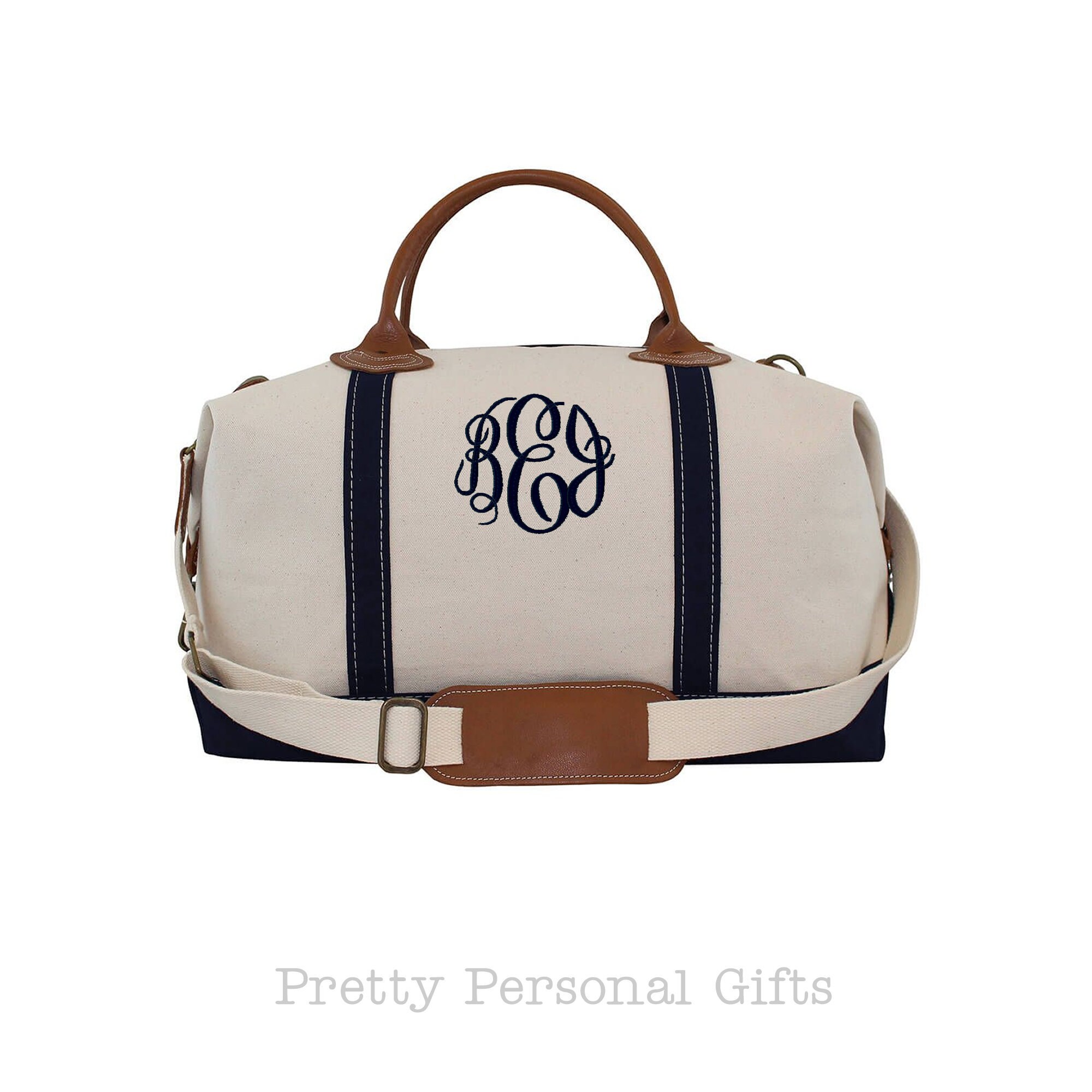 monogrammed weekender tote