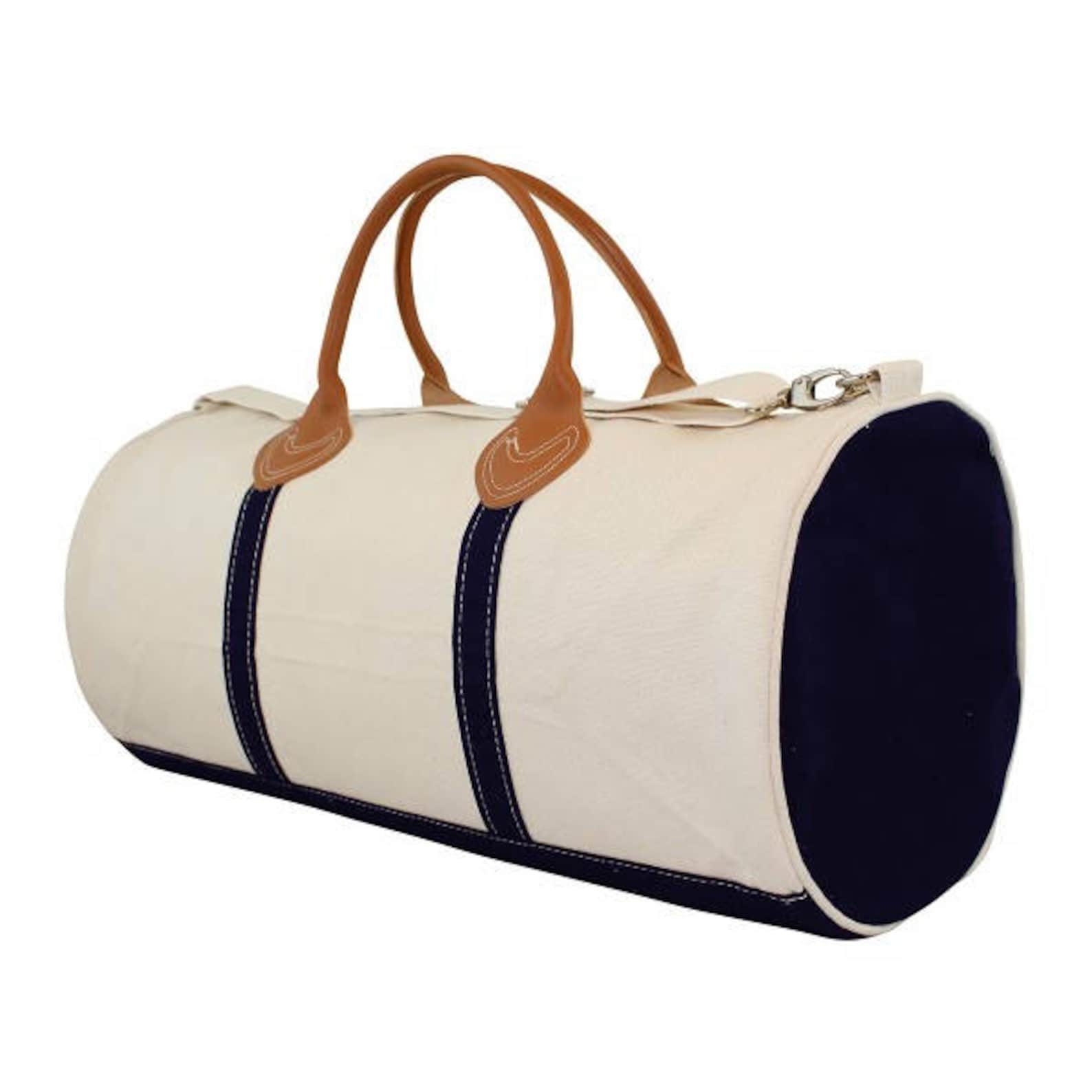 Monogrammed Duffle Bag Monogrammed Overnight Bag Navy Etsy