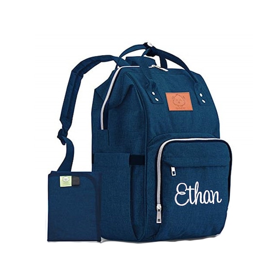 Navy diaper bag backpack hot sale