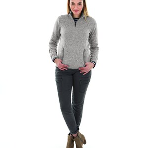 Embroidered Horse Quarter Zip Pullover: Ladies Equestrian Sweater Apparel image 7
