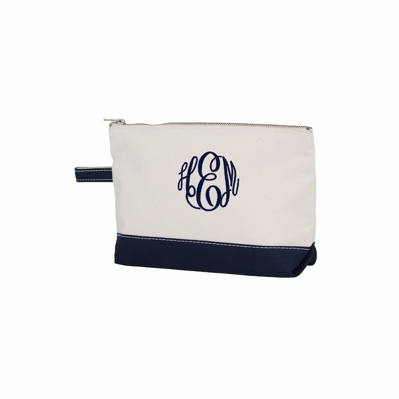 PrettyPersonalGifts Canvas Makeup Bag - Thumbnail 3