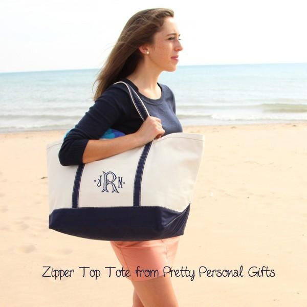 ★TOUT Y EST★ Logo Print Cross Tote Bag CLDMB1205 Monogram Tote Bag With Zipper Top Closure, Monogrammed