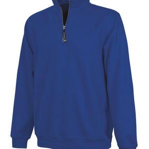 Personalized Horse Quarter Zip Adult Size Sweatshirt: Embroidered Equestrian Apparel Gift Royal