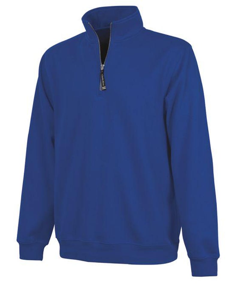 Personalized Horse Quarter Zip Adult Size Sweatshirt: Embroidered Equestrian Apparel Gift Royal