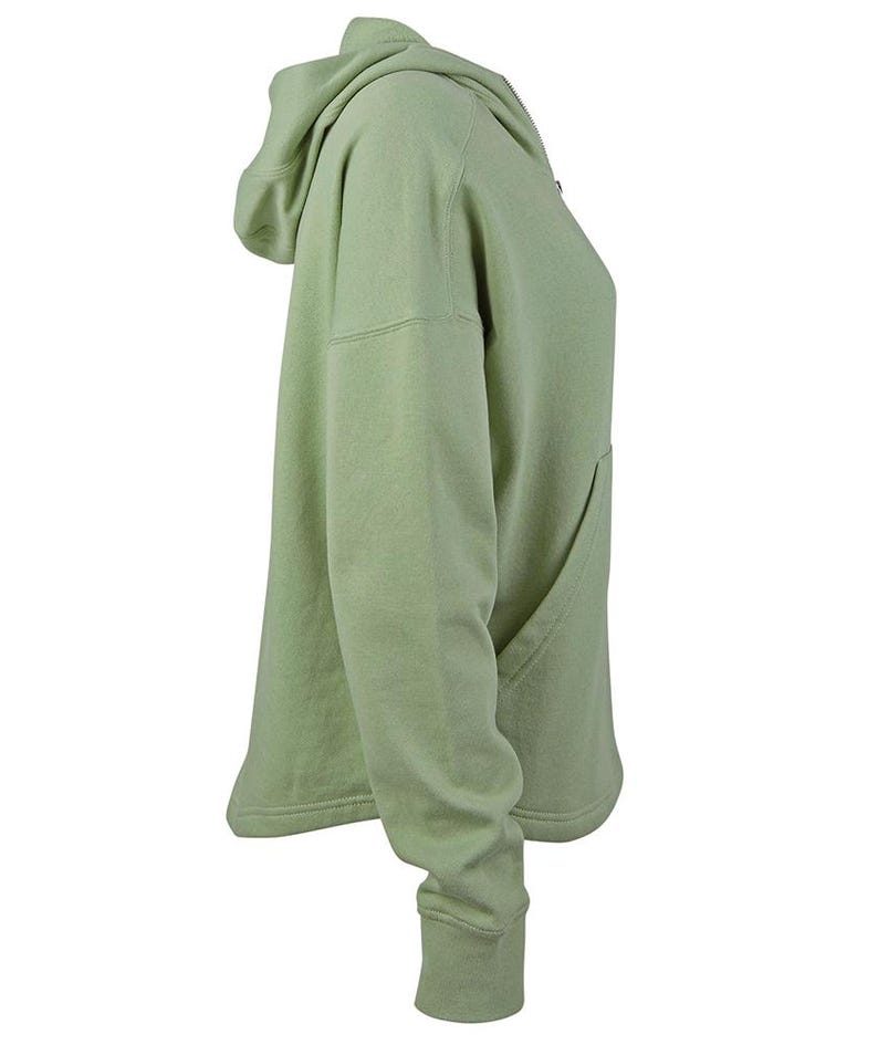 Monogrammed Half-Zip Funnel Neck Sweatshirt: Embroidered Ladies Pullover Hoodie image 11