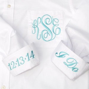 Bride Shirt, Personalized Bridal Party Shirt, Monogrammed Button Down Wedding Shirt
