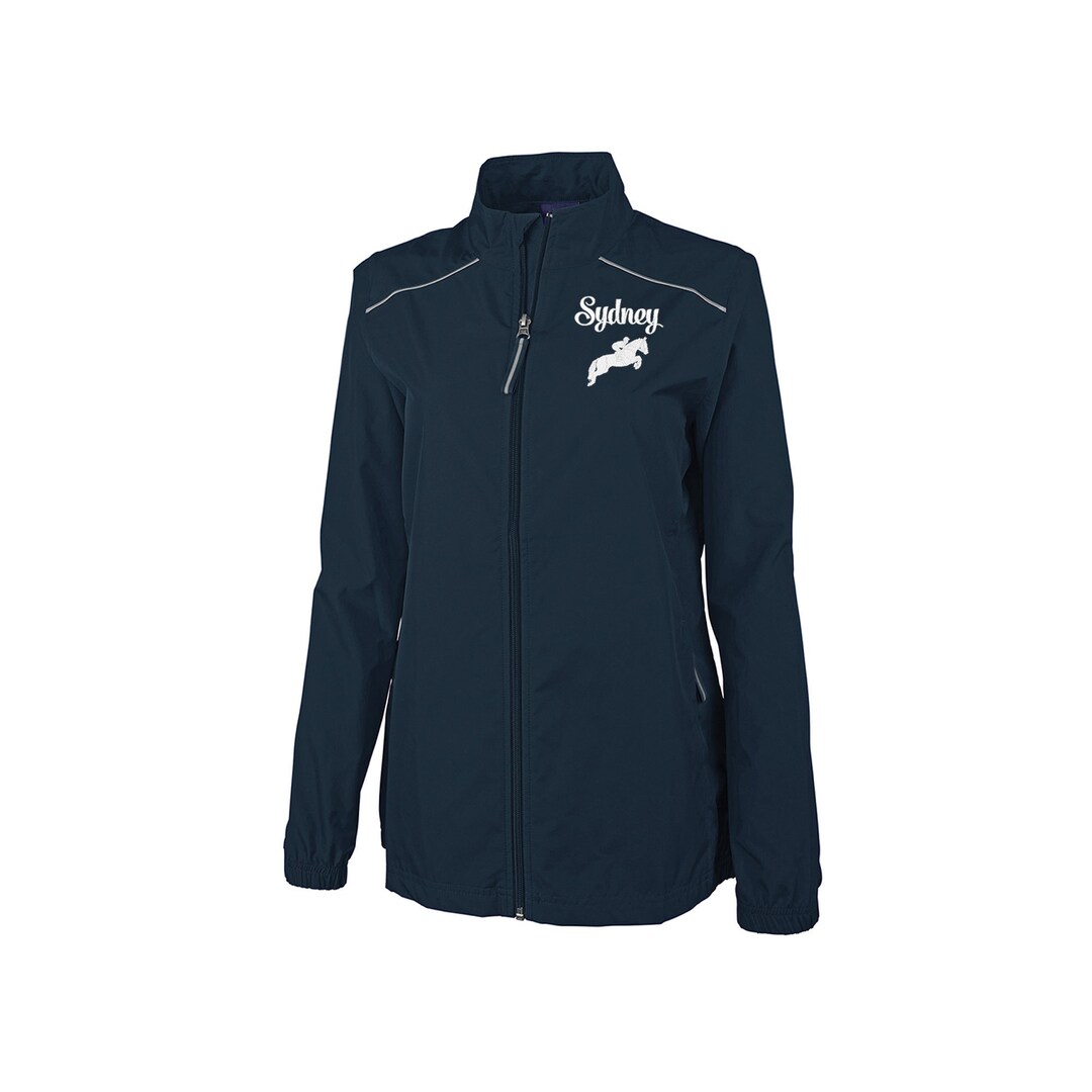 Customaized Riding Jacket Personalized Horse Riding Jacket: Embroidered Equestrian Windbreaker ...