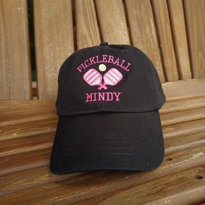 Embroidered Pickleball Hat: Personalized Cotton Twill Dad Cap Pickleball Social Club image 13