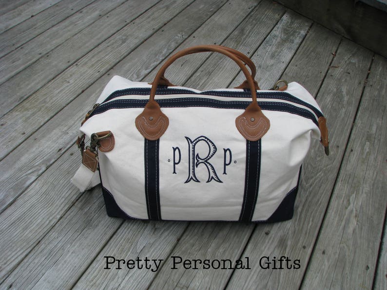 Bridesmaids Duffle Bag Weekender Bag Monogrammed Monogram Etsy