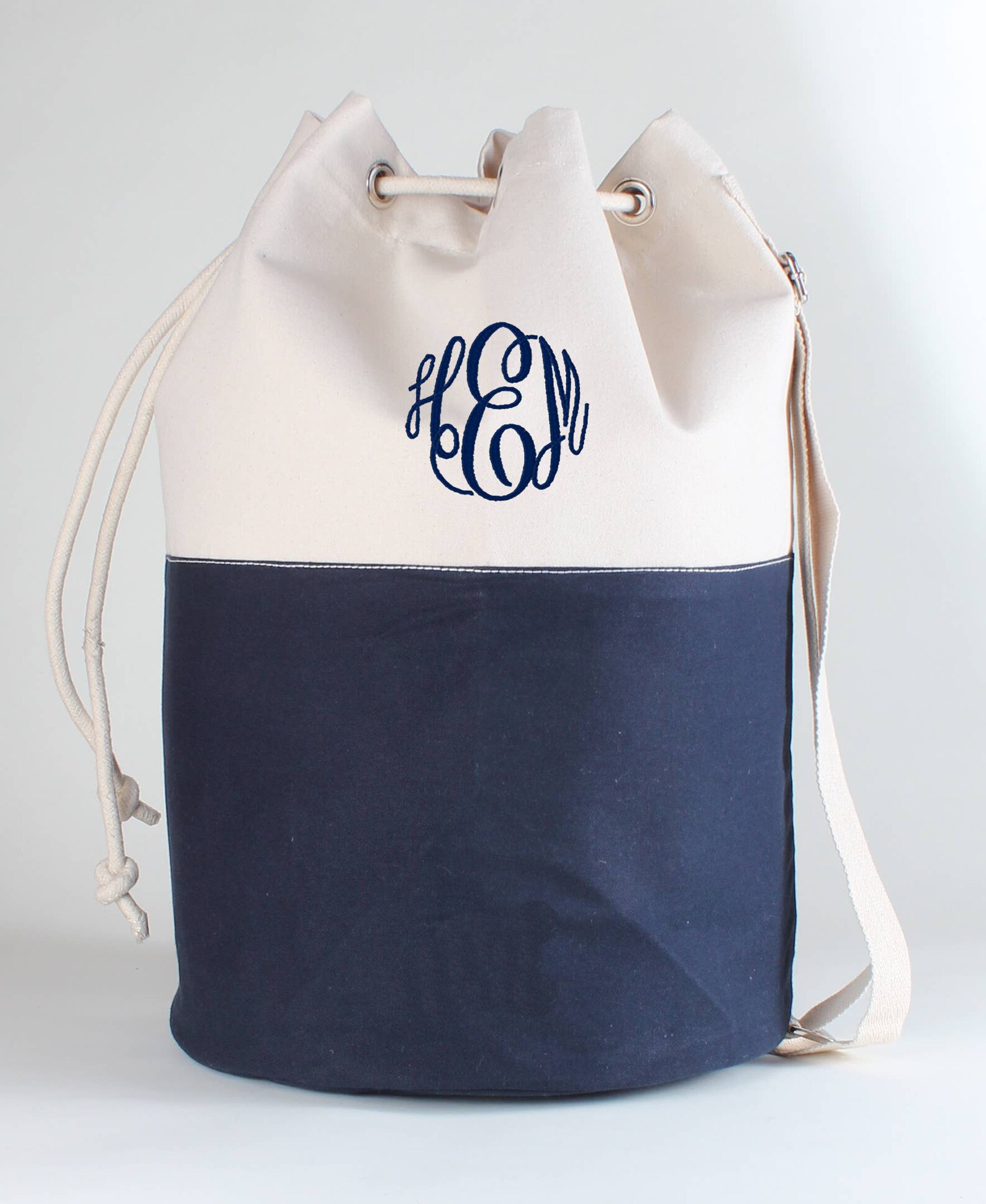 Pequeña bolsa de lavandería de lona marina de guerra | Etsy