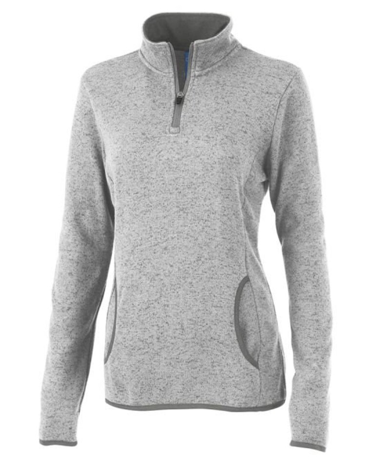 Embroidered Horse Quarter Zip Pullover: Ladies Equestrian Sweater Apparel image 8