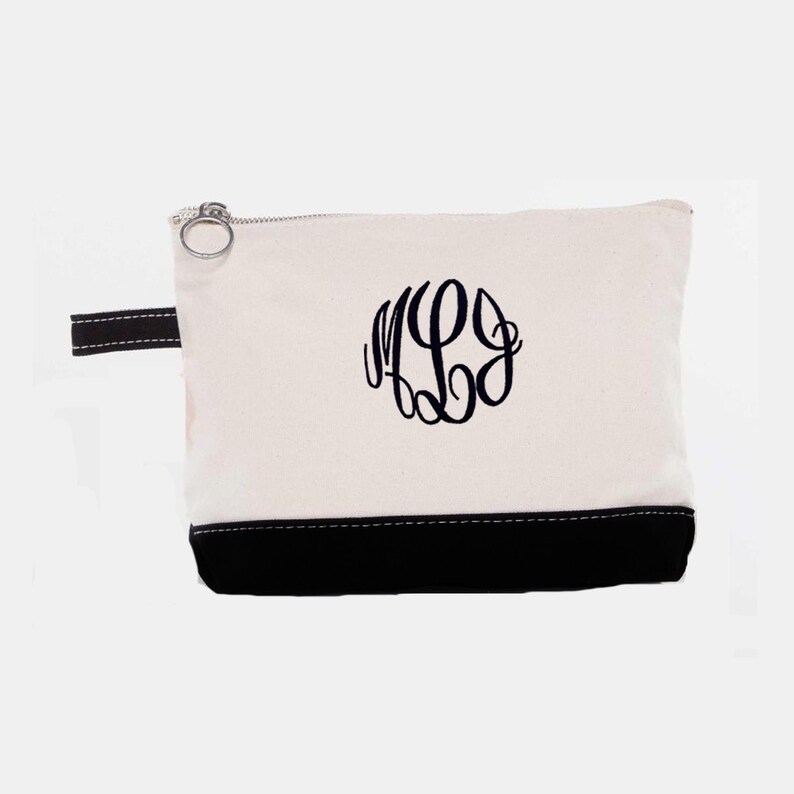 PrettyPersonalGifts Canvas Makeup Bag - Thumbnail 2