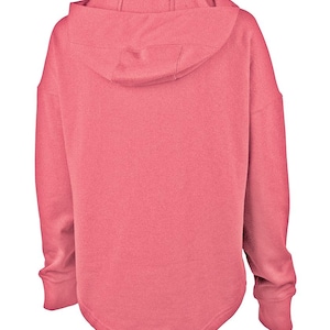 Monogrammed Half-Zip Funnel Neck Sweatshirt: Embroidered Ladies Pullover Hoodie image 4