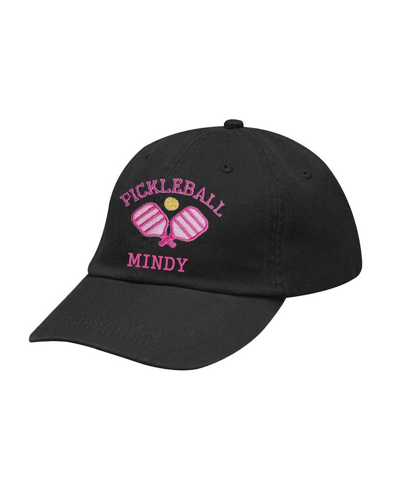 Embroidered Pickleball Hat: Personalized Cotton Twill Dad Cap Pickleball Social Club image 12