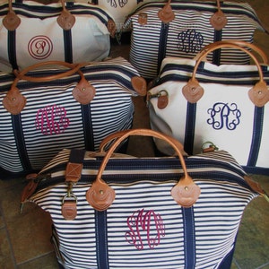 Monogrammed Weekender Bag, custom embroidered duffel bag, large duffel with monogram, weekender bag with embroidered monogram, travel bag