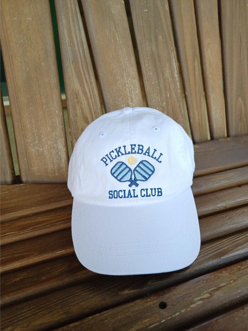 Embroidered Pickleball Hat: Personalized Cotton Twill Dad Cap Pickleball Social Club image 16