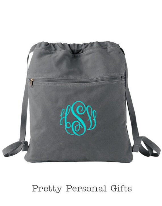 personalized cinch bag