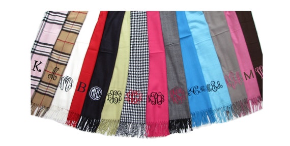 personalized winter scarves