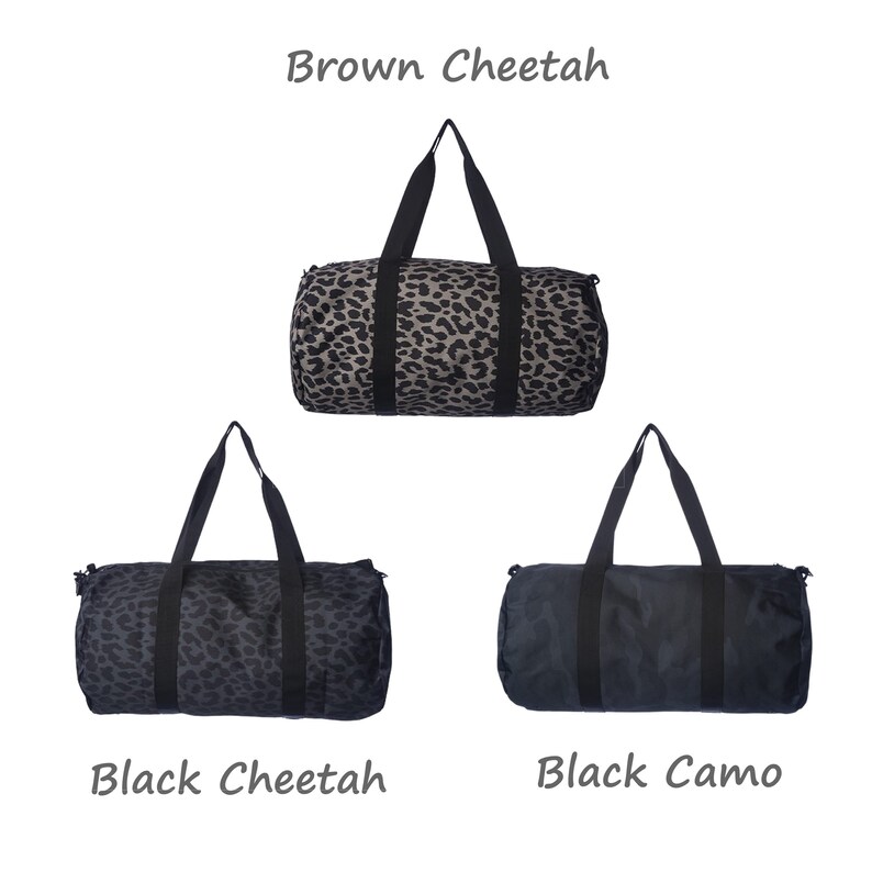 Black Camo Gym Duffel