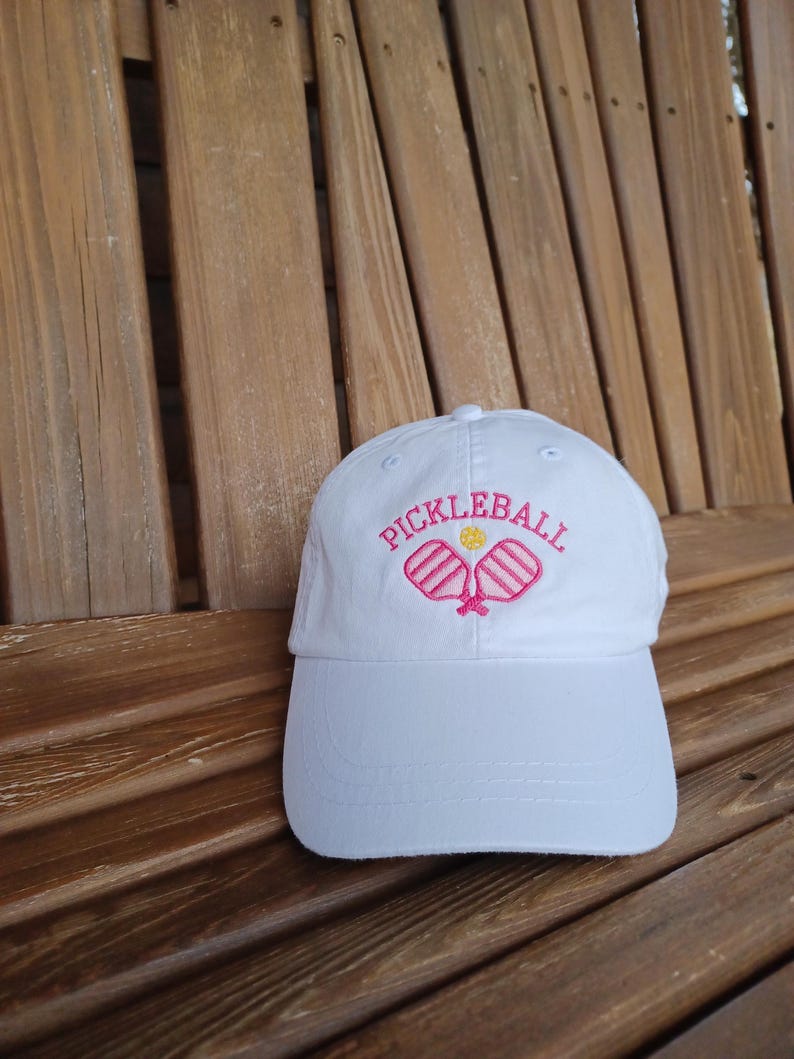 Embroidered Pickleball Hat: Personalized Cotton Twill Dad Cap Pickleball Social Club image 15