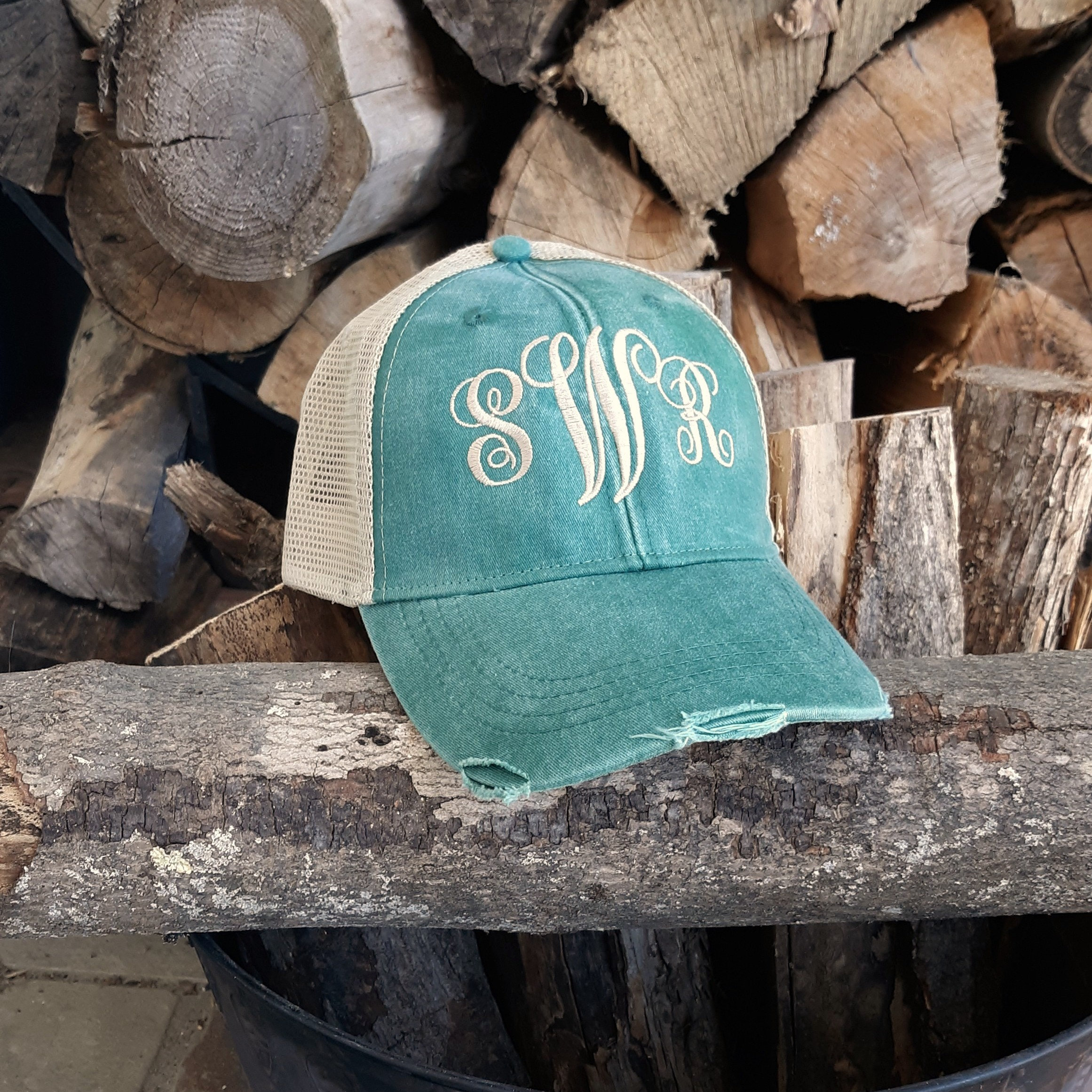 Monogram Hat Monogram Hats Monogrammed Hats Personalized Etsy