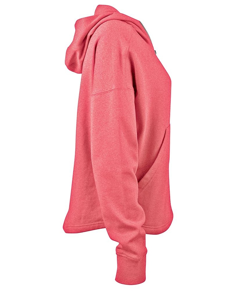 Monogrammed Half-Zip Funnel Neck Sweatshirt: Embroidered Ladies Pullover Hoodie image 3
