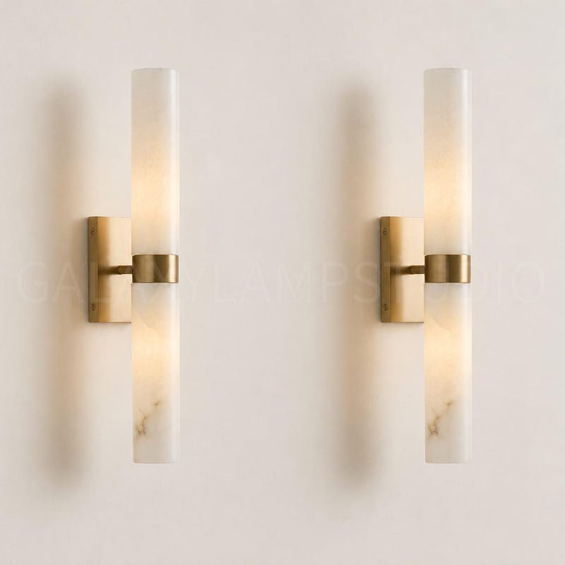 Alabaster Marble Sconce - Etsy