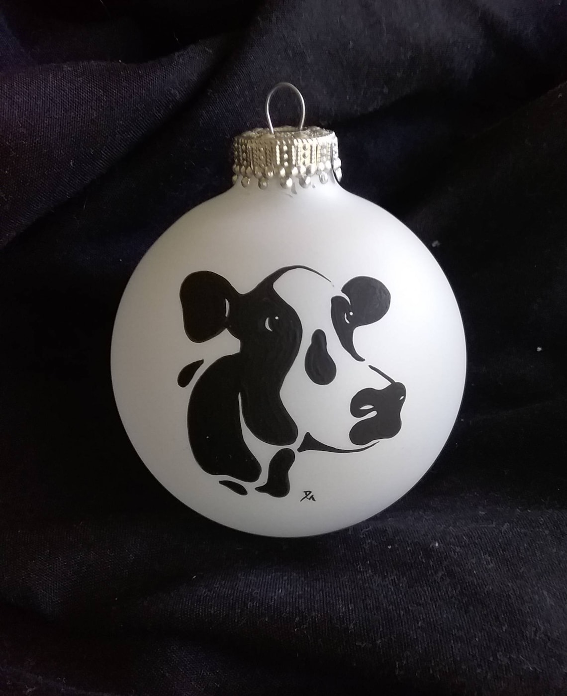 Cow Christmas ornament handpainted cow tree decoration cow Etsy