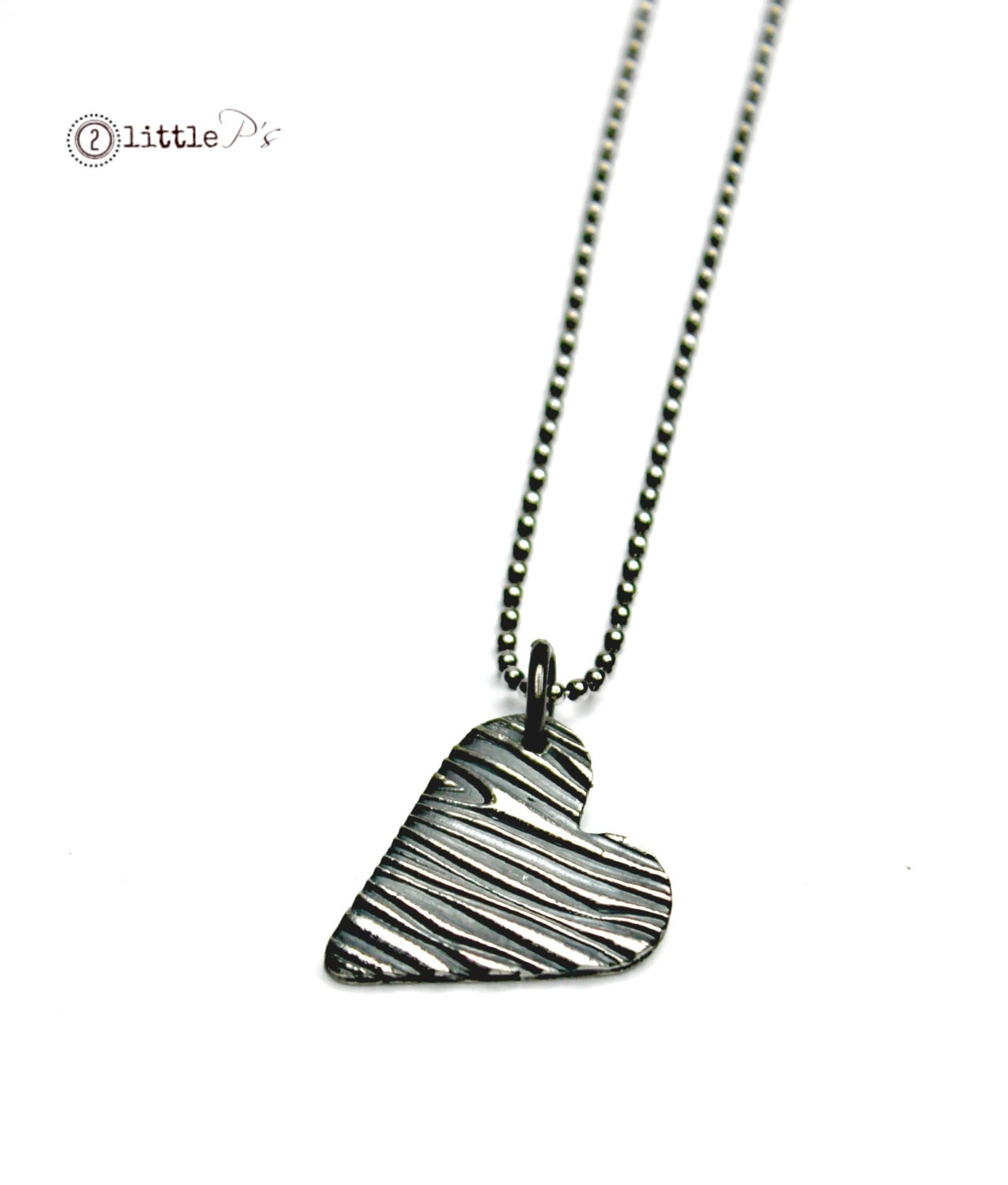 Tree Bark Heart Necklace Gift for Her Tree Bark Hearts Heart Necklace